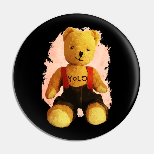 Teddy Yolo Pin by andreabeloque