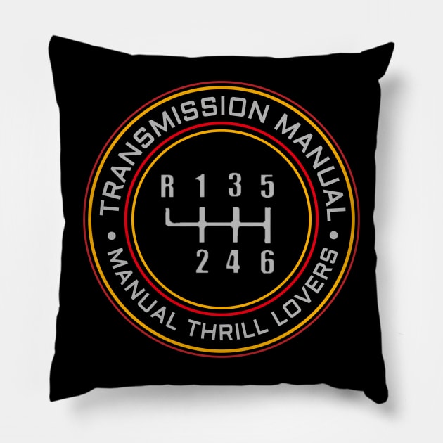 Transmission manual 12345 Pillow by Home Audio Tuban