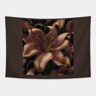 Lily vintage Flower Tapestry