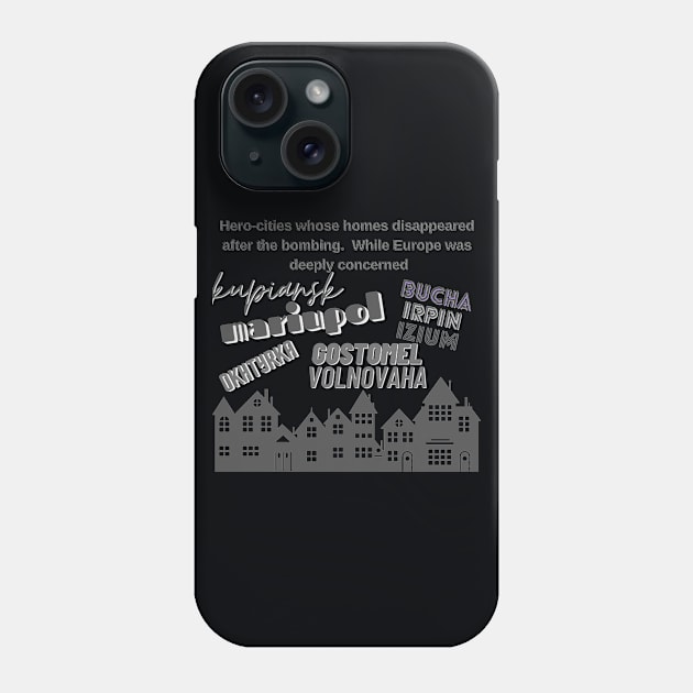 #saveMariupol Phone Case by tashashimaa