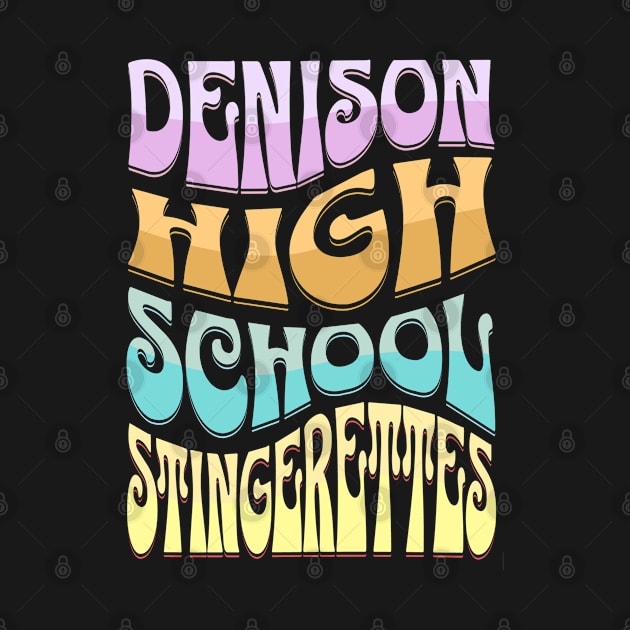 Denison High School Stingerettes Retro by Team Spirit