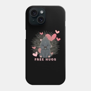 Free Hugs From A Porcupine - Funny Phone Case