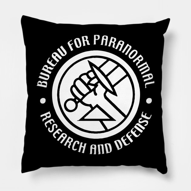 Bureau For Paranormal Research And Defense Pillow by Bahaya Ta Podcast