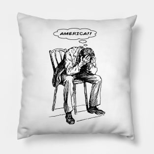 America (despair) Pillow