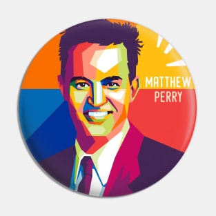 matthew perry geometric pop art Pin