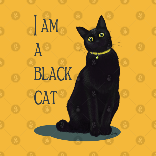 I am a black cat Feline Long Sleeve TShirt TeePublic