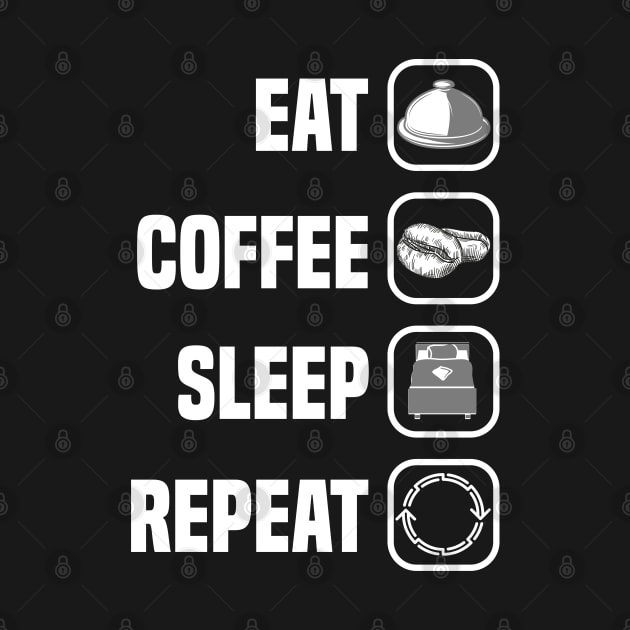 Eat Coffee Sleep Repeat by SAM DLS