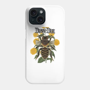 Busy Bee on beautiful yellow flowers Phone Case