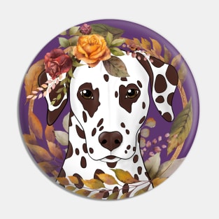 Dalmatian Autumn Goddess Pin