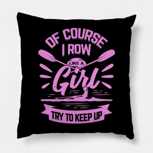 Rowing Girl Rower Gift Pillow