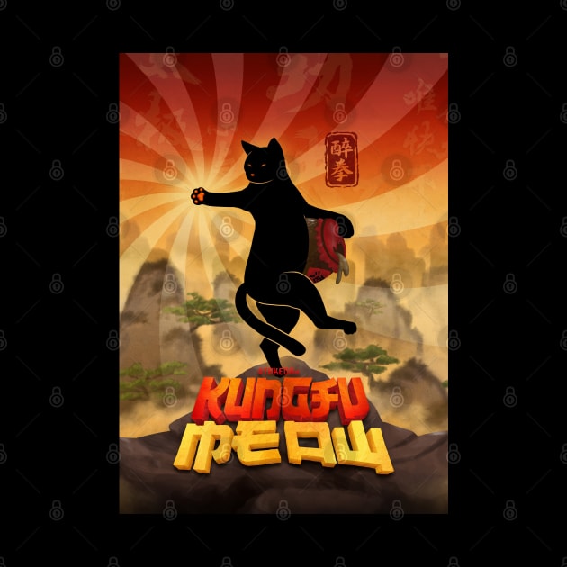 Kung Fu Cat Drunken Fist by Takeda_Art