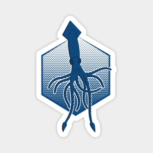 Giant squid and  the Deep blue sea Magnet