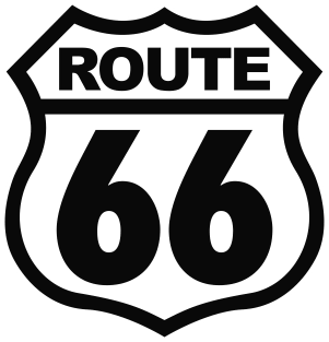 Historic Route 66 Vintage Magnet