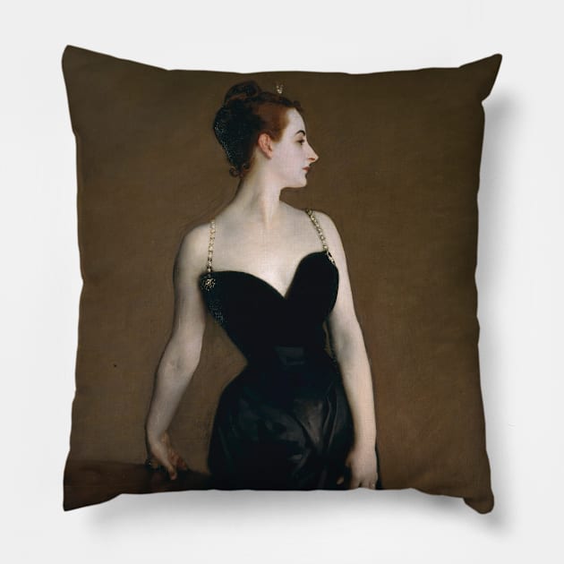 Portrait of Madame X by John Singer Sargent Pillow by MasterpieceCafe