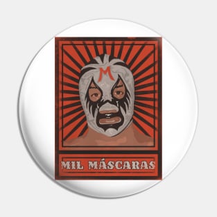 Mil Máscaras Poster Pin