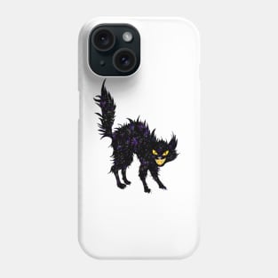 hellish black cat Phone Case