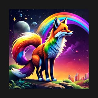 Rainbow Fox T-Shirt
