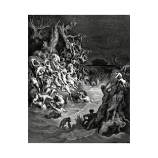 The Flood Destroying the World - Gustave Dore T-Shirt