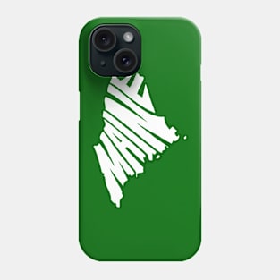 Maine white Phone Case