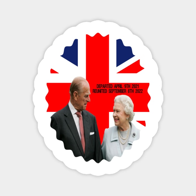 Queen Elizabeth and Prince Philip The Duke Of Edinburgh Magnet by FirstTees