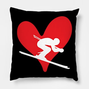 skiing gifts for valentine's day Pillow