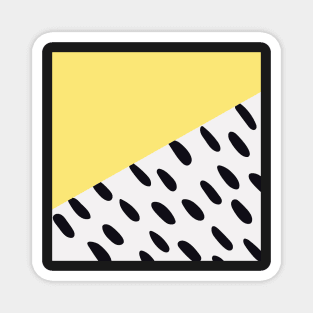 Yellow Pastel pattern Magnet