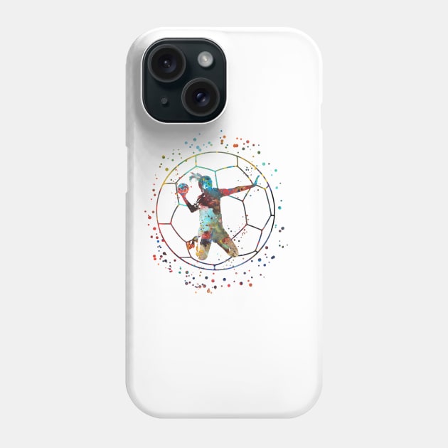 Girl handball Phone Case by RosaliArt