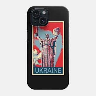 Ukraine in Shepard Fairey style Phone Case