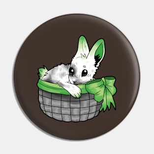 Aromantic Bunny Pin