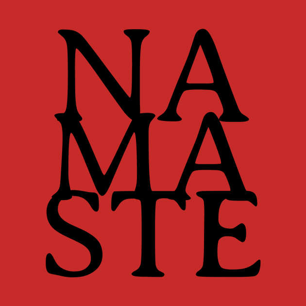 India Yoga Namaste Typography Design by New East 