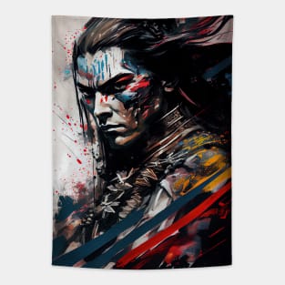 Gothic Samurai - Oil Paint Tapestry