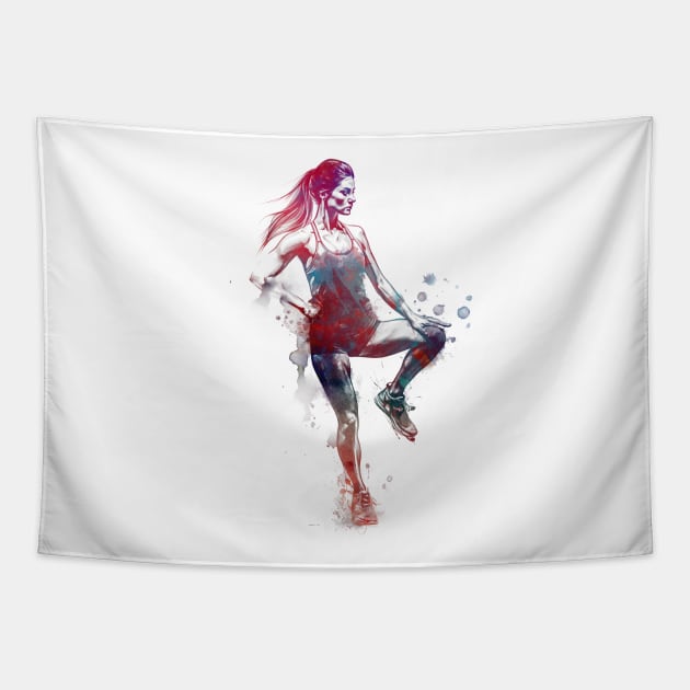 Fitness sport art #fitness Tapestry by JBJart