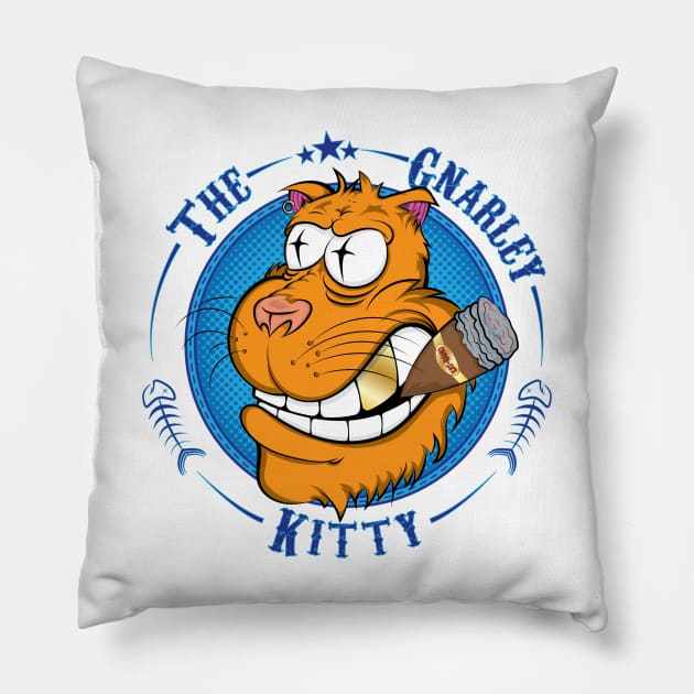 The Gnarley Kitty Pillow by The_Gnarley_Kitty