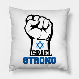 Israel Strong Hand up Israeli star flag Pillow