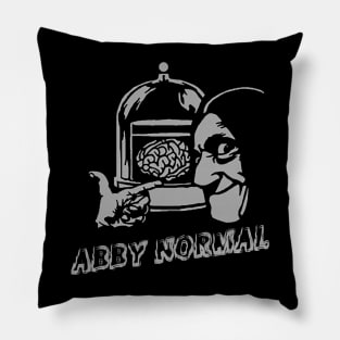 abby normal// black white design T-Shirt Pillow