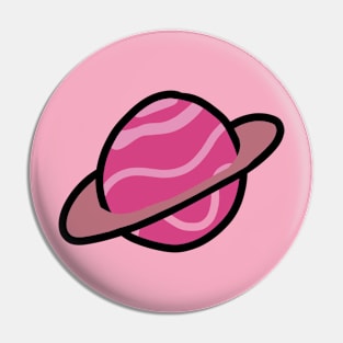 Pink Planet Pin