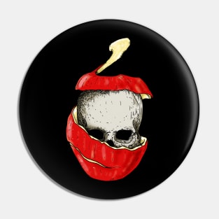 Apple Skull Pin