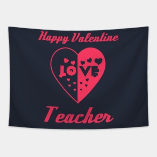 heart in Love to Valentine Day Teacher Tapestry