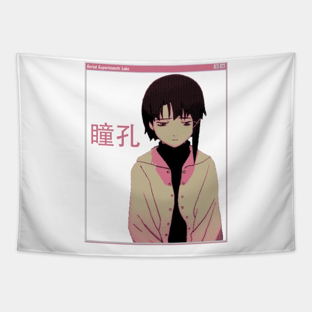 LAIN - SAD JAPANESE ANIME AESTHETIC (1) Tapestry by Poser_Boy