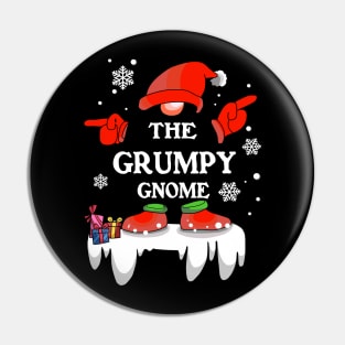 Grumpy Gnome Buffalo Plaid Matching Family Christmas Pajama Pin