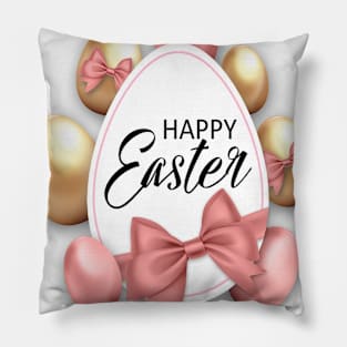 Happy easter eggs Pillow