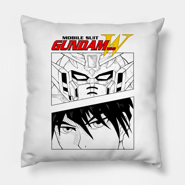 gundam wing Pillow by Amartwork