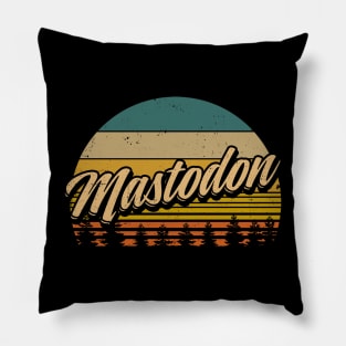 Mastodon Quotes Name Lovely Styles Vintage 70s 80s 90s Pillow