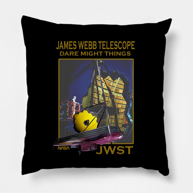 james webb space telescope - JWST Pillow by Claessens_art