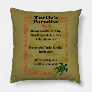 Turtle's Paradise Flyer No. 2 Pillow