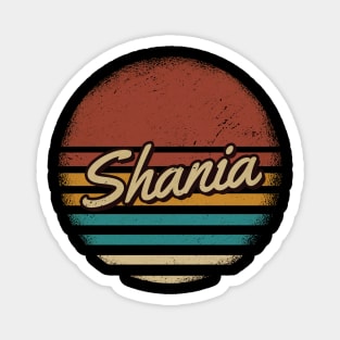 Shania Vintage Text Magnet