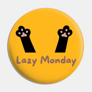 Lazy monday cat paws Pin