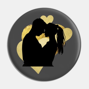 Golden Couple Pin