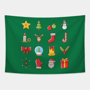 Christmas icons Tapestry