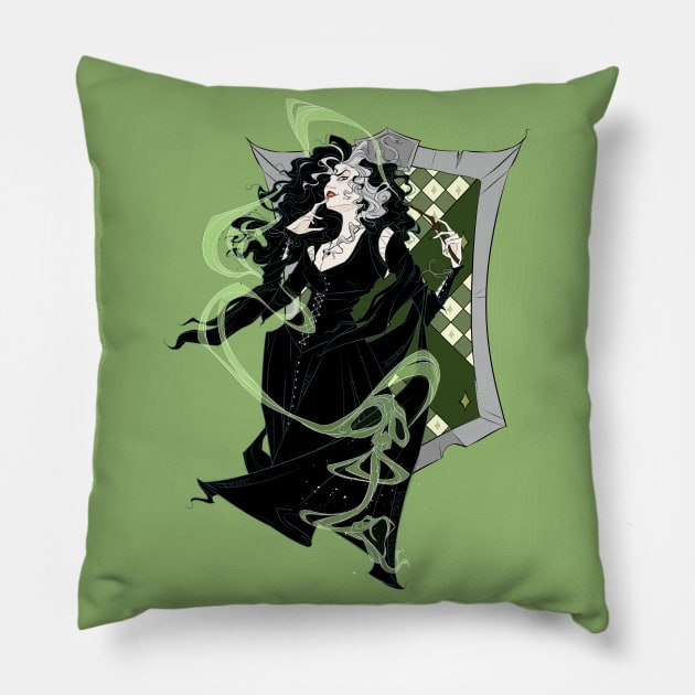 Dark Witch Pillow by Drea D. Illustrations